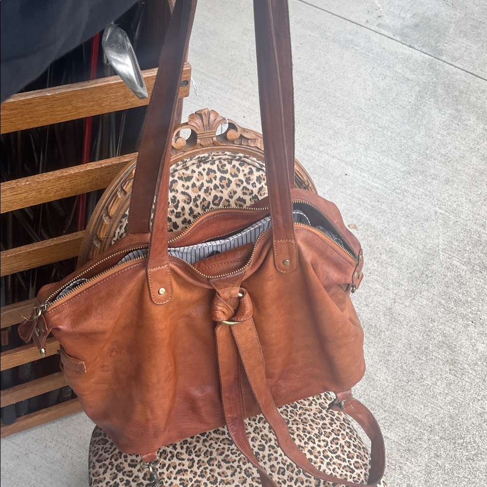 Brown Leather Tote Bag - Picture 9 of 16